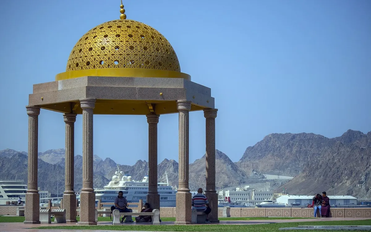 Domed pavilion on the Muttrah Corniche in Muscat