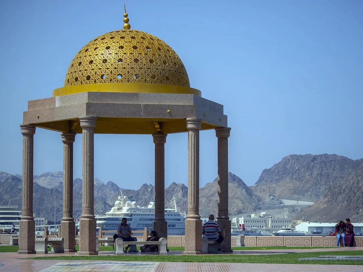 Domed pavilion on the Muttrah Corniche in Muscat