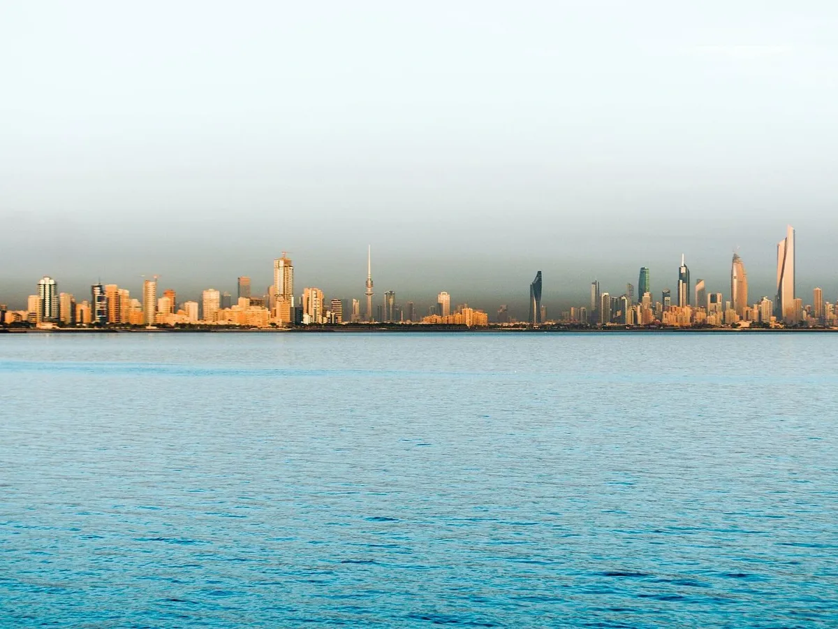 Kuwait City skyline across the Gulf